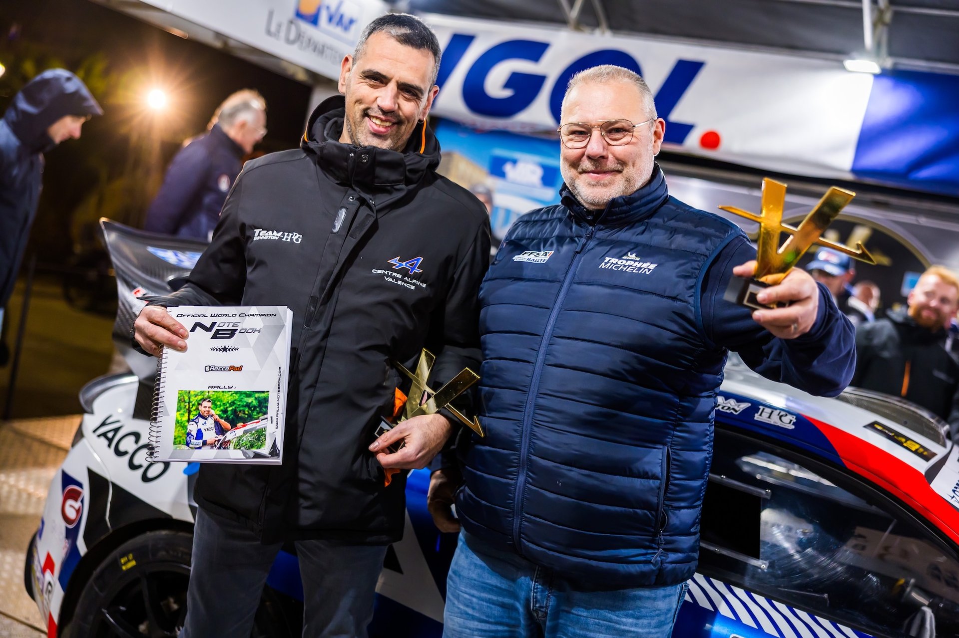 Robert Cédric, Duval Mathieu, Alpine A110 Gt+, Team Bonneton Hdg, Portrait During The Rallye Du Var 2025, 9Th Round Of The Championnat De France Des Rallyes 2025, From November 28 To 29, 2025 In Sainte-Maxime, France - Photo Bastien Roux / Dppi