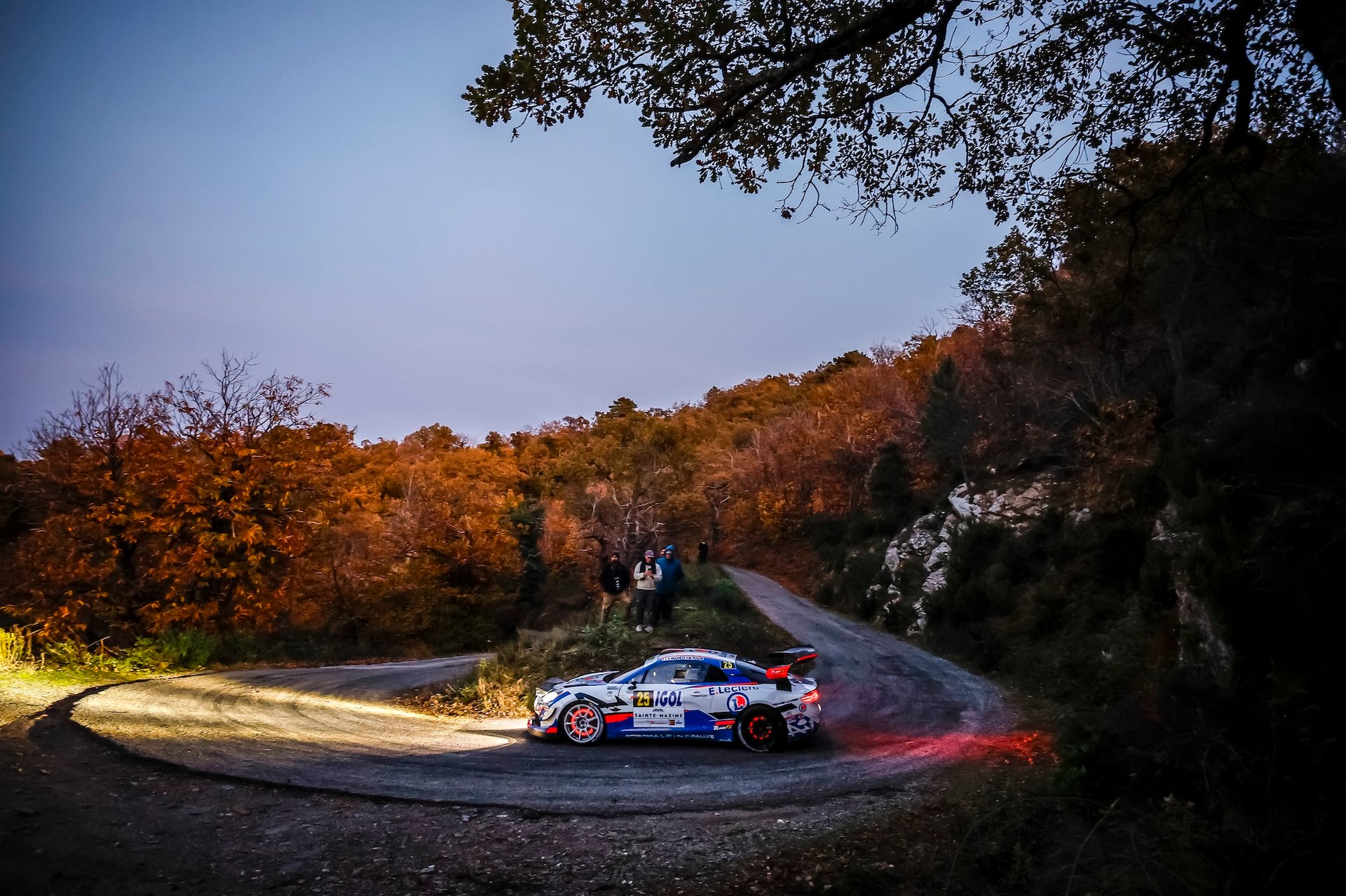 25 Roche Pierre, Roche Martine, Alpine A110 Gt+, Team Fj, Action During The Rallye Du Var 2025, 9Th Round Of The Championnat De France Des Rallyes 2025, From November 28 To 29, 2025 In Sainte-Maxime, France - Photo Gregory Lenormand / Dppi