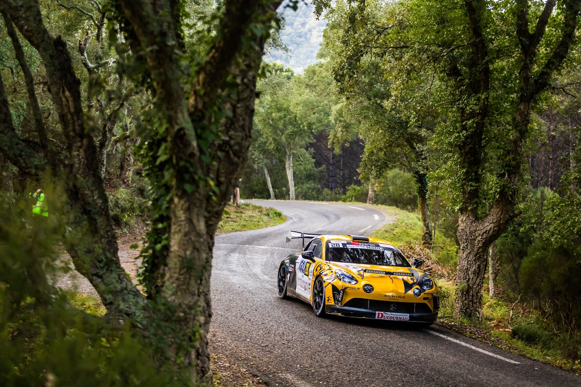 28 Fontalba Grégory, Hermet Stéphan, Alpine A110 Rgt, Vip - Enjolras, Action During The Rallye Du Var 2025, 9Th Round Of The Championnat De France Des Rallyes 2025, From November 28 To 29, 2025 In Sainte-Maxime, France - Photo Bastien Roux / Dppi