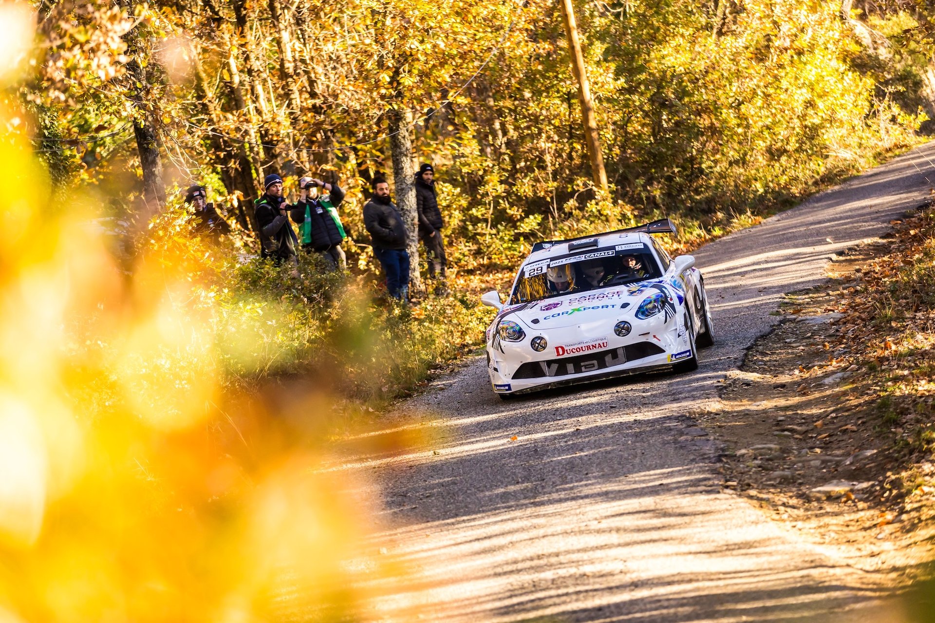 29 Vidueira Mireille, Rey Jeanne, Alpine A110 Rgt, Team Bonneton Hdg, Action During The Rallye Du Var 2025, 9Th Round Of The Championnat De France Des Rallyes 2025, From November 28 To 29, 2025 In Sainte-Maxime, France - Photo Bastien Roux / Dppi