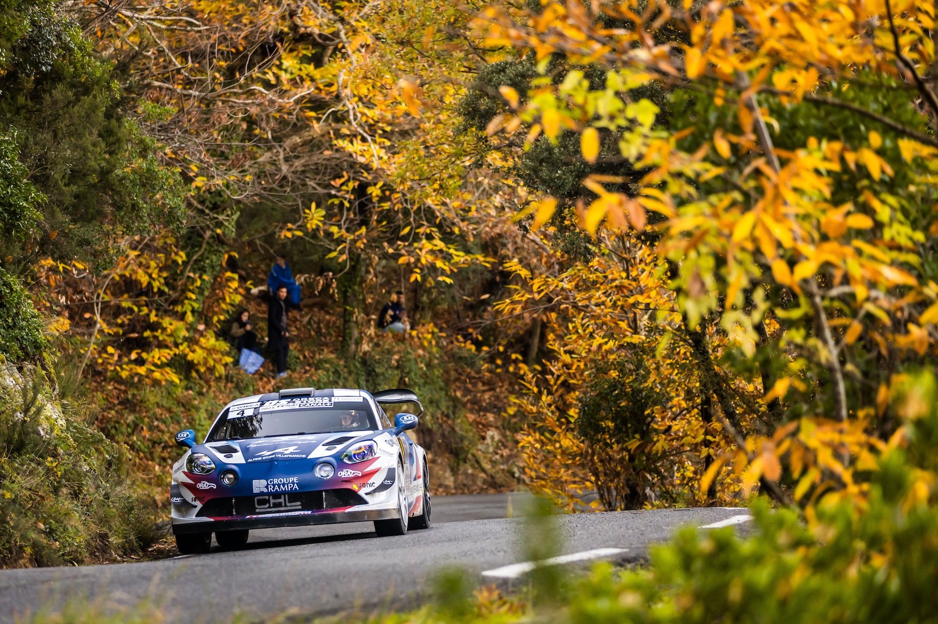 04 Astier Raphael, Giraudet Denis, Alpine A110 Gt+, Chl Sport Auto, Action During The Rallye Du Var 2025, 9Th Round Of The Championnat De France Des Rallyes 2025, From November 28 To 29, 2025 In Sainte-Maxime, France - Photo Bastien Roux / Dppi
