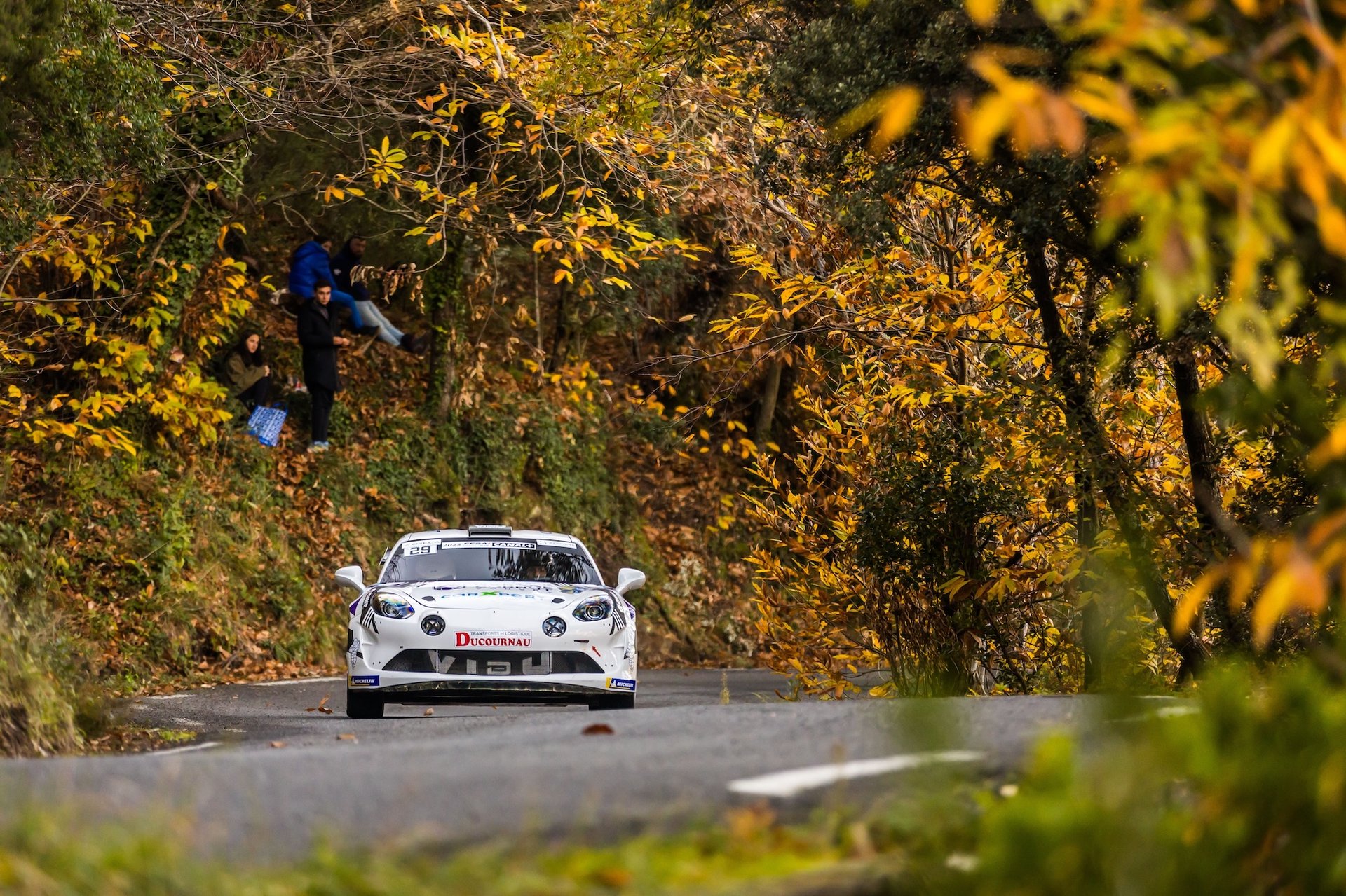29 Vidueira Mireille, Rey Jeanne, Alpine A110 Rgt, Team Bonneton Hdg, Action During The Rallye Du Var 2025, 9Th Round Of The Championnat De France Des Rallyes 2025, From November 28 To 29, 2025 In Sainte-Maxime, France - Photo Bastien Roux / Dppi