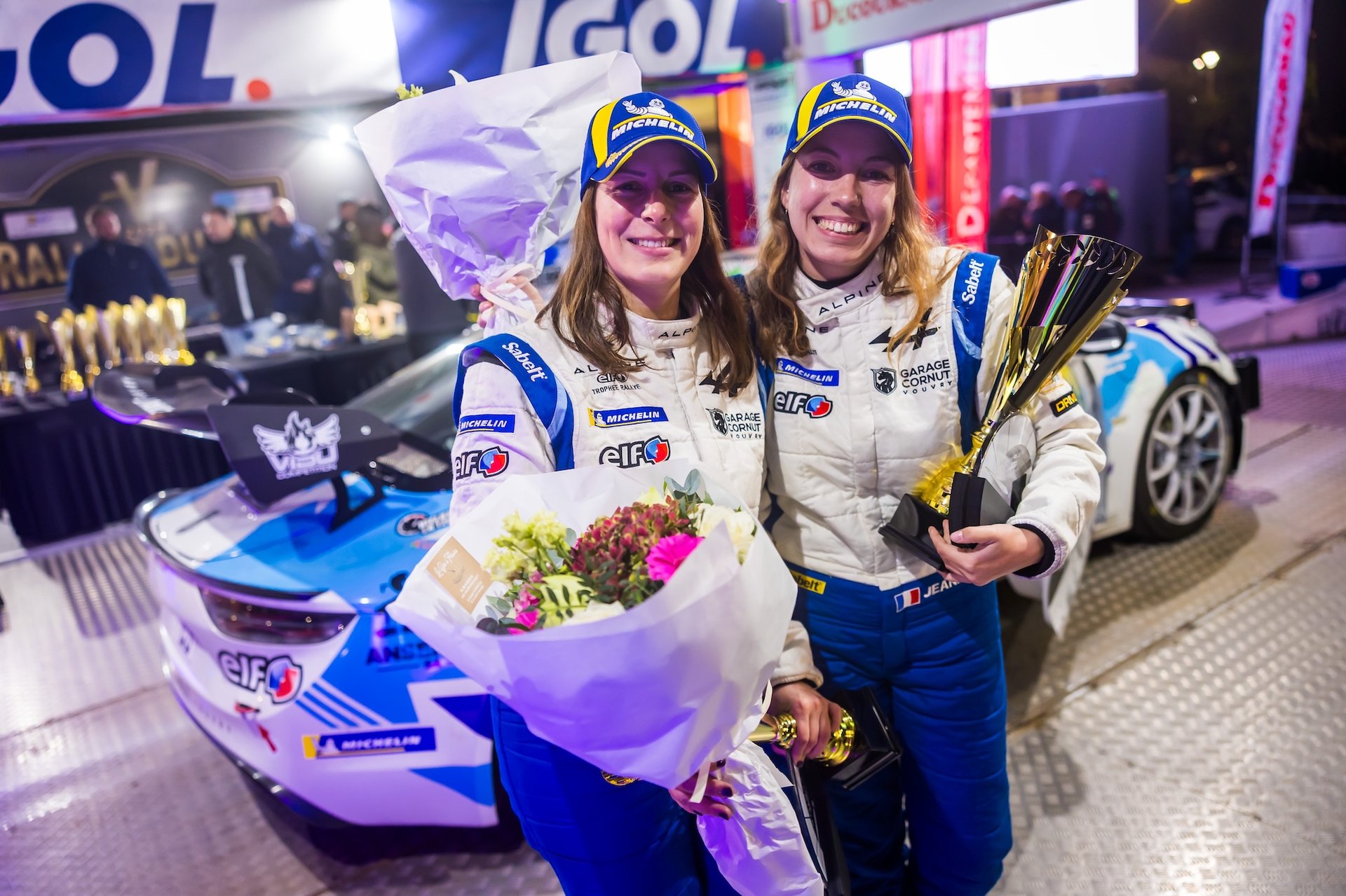 Vidueira Mireille, Rey Jeanne, Alpine A110 Rgt, Team Bonneton Hdg, Portrait During The Rallye Du Var 2025, 9Th Round Of The Championnat De France Des Rallyes 2025, From November 28 To 29, 2025 In Sainte-Maxime, France - Photo Bastien Roux / Dppi