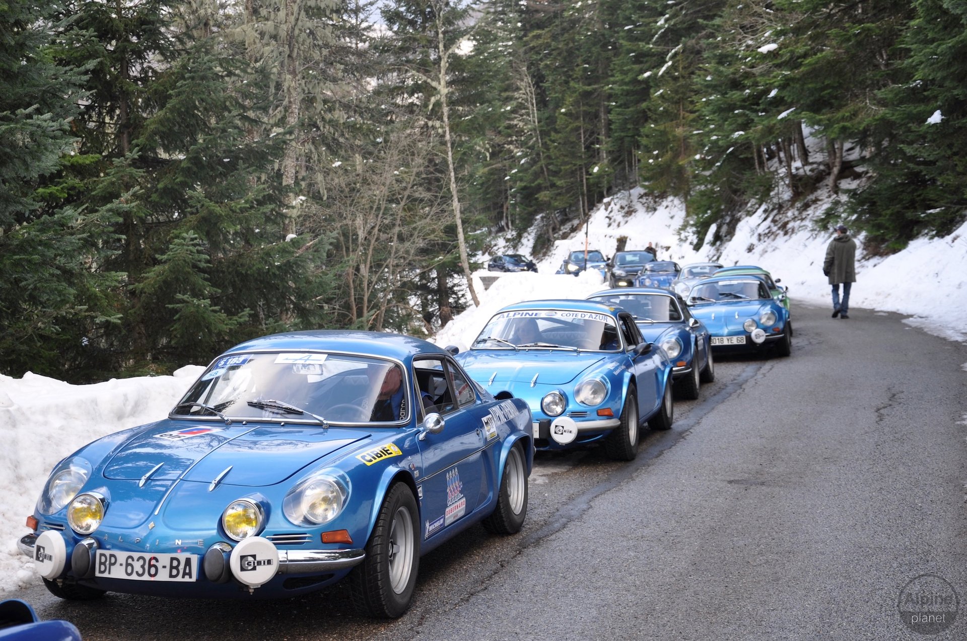 16 Février 2016 Alpine Vision Renaissance Alpine Bernard Ollivier Antony Villain Montée Col De Turini Berlinettes Alpine A110