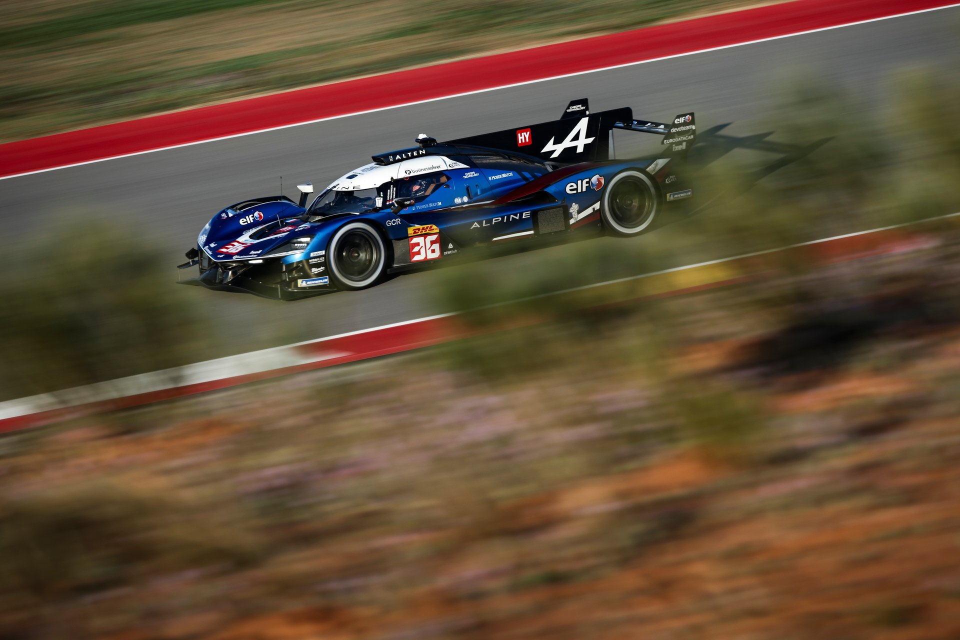 36 Makowiecki Frédéric (Fra), Gounon Jules (Fra), Martins Victor (Fra), Alpine Endurance Team, Alpine A424 #36, Hypercar, In Action During The Alpine Private Test Session At Motorland Aragón From February 25 To 26, 2026 In Alcañiz, Spain - Photo Xavier Bonilla / Dppi