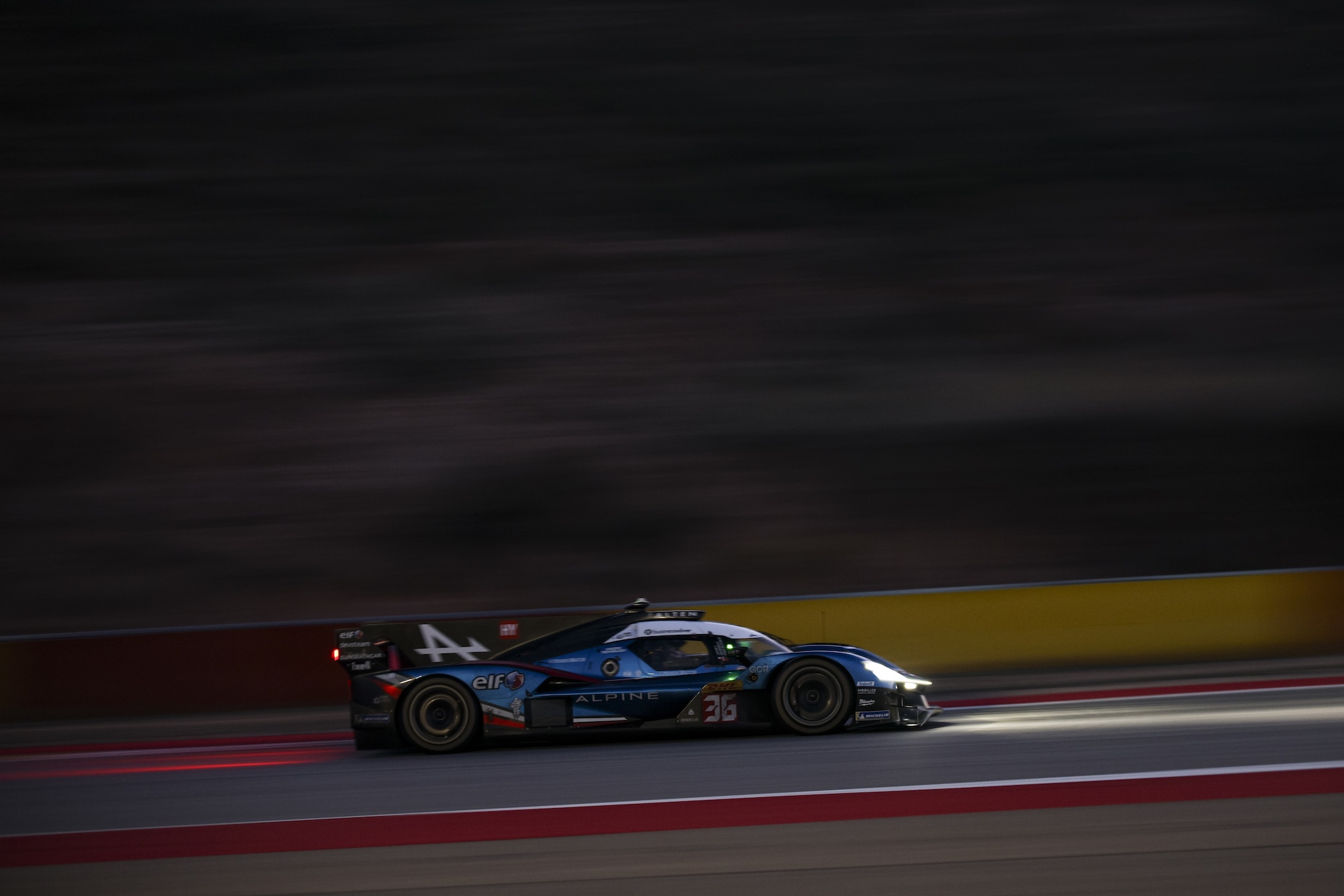 36 MAKOWIECKI Frédéric (fra), GOUNON Jules (fra), MARTINS Victor (fra), Alpine Endurance Team, Alpine A424 #36, Hypercar, action during the Alpine private test session on the MotorLand Aragon from Februar 25 to 26, 2026 in Alcaniz, Spain - Photo Xavier Bonilla / DPPI