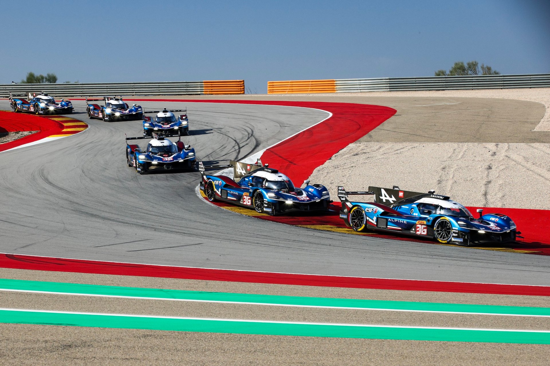 36 Makowiecki Frédéric (Fra), Gounon Jules (Fra), Martins Victor (Fra), Alpine Endurance Team, Alpine A424 #36, Hypercar, In Action During The Alpine Private Test Session At Motorland Aragón From February 25 To 26, 2026 In Alcañiz, Spain - Photo Xavier Bonilla / Dppi