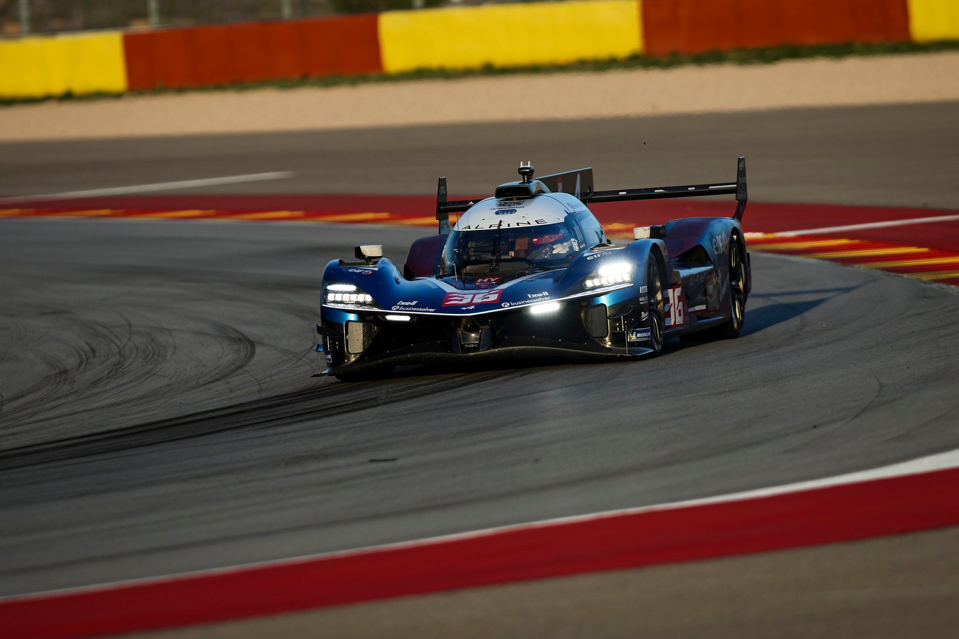 36 Makowiecki Frédéric (Fra), Gounon Jules (Fra), Martins Victor (Fra), Alpine Endurance Team, Alpine A424 #36, Hypercar, In Action During The Alpine Private Test Session At Motorland Aragón From February 25 To 26, 2026 In Alcañiz, Spain - Photo Xavier Bonilla / Dppi