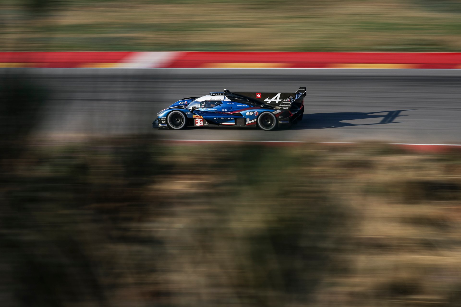 36 Makowiecki Frédéric (Fra), Gounon Jules (Fra), Martins Victor (Fra), Alpine Endurance Team, Alpine A424 #36, Hypercar, In Action During The Alpine Private Test Session At Motorland Aragón From February 25 To 26, 2026 In Alcañiz, Spain - Photo Xavier Bonilla / Dppi