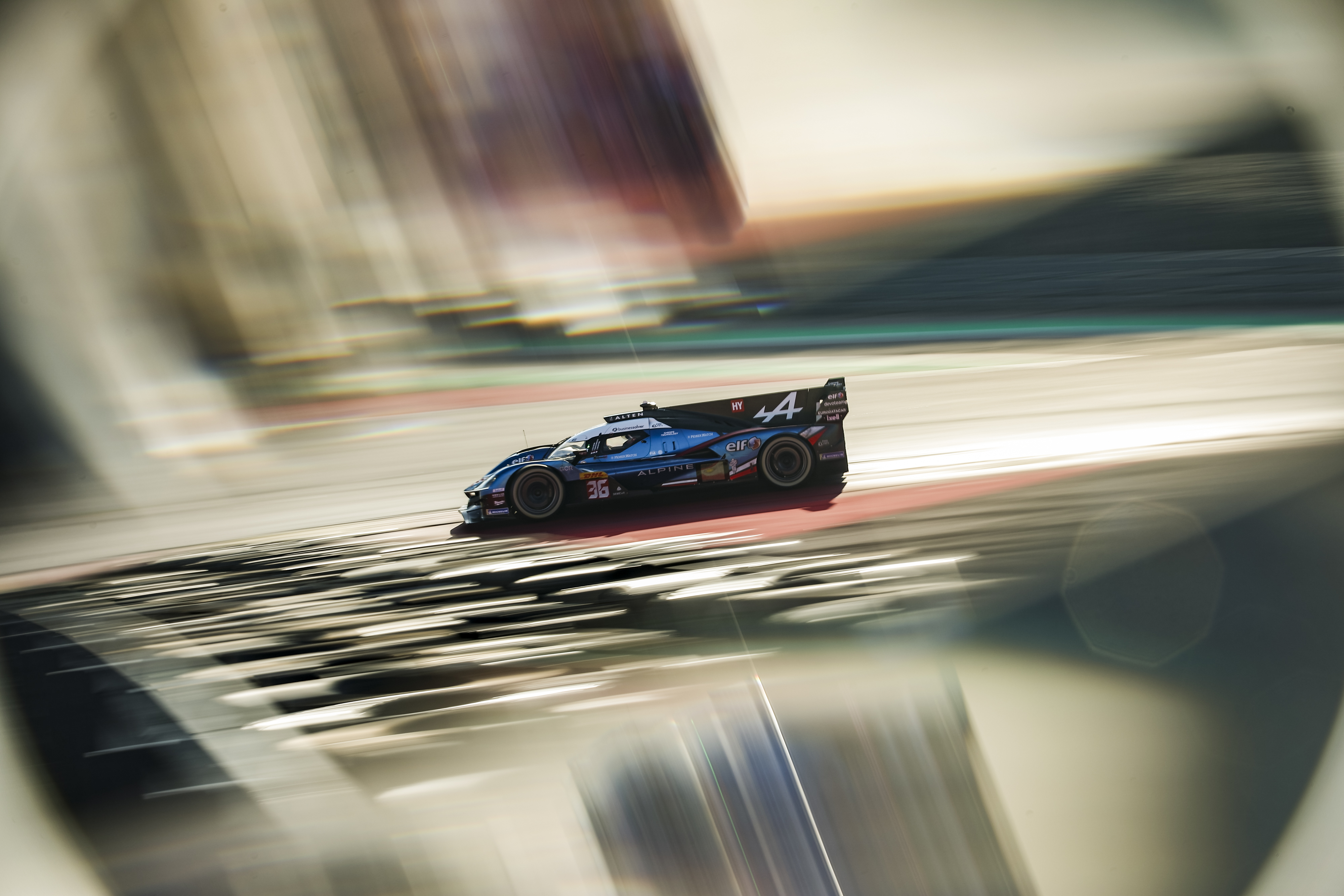 36 MAKOWIECKI Frédéric (fra), GOUNON Jules (fra), MARTINS Victor (fra), Alpine Endurance Team, Alpine A424 #36, Hypercar, action during the Alpine private test session on the MotorLand Aragon from Februar 25 to 26, 2026 in Alcaniz, Spain - Photo Xavier Bonilla / DPPI