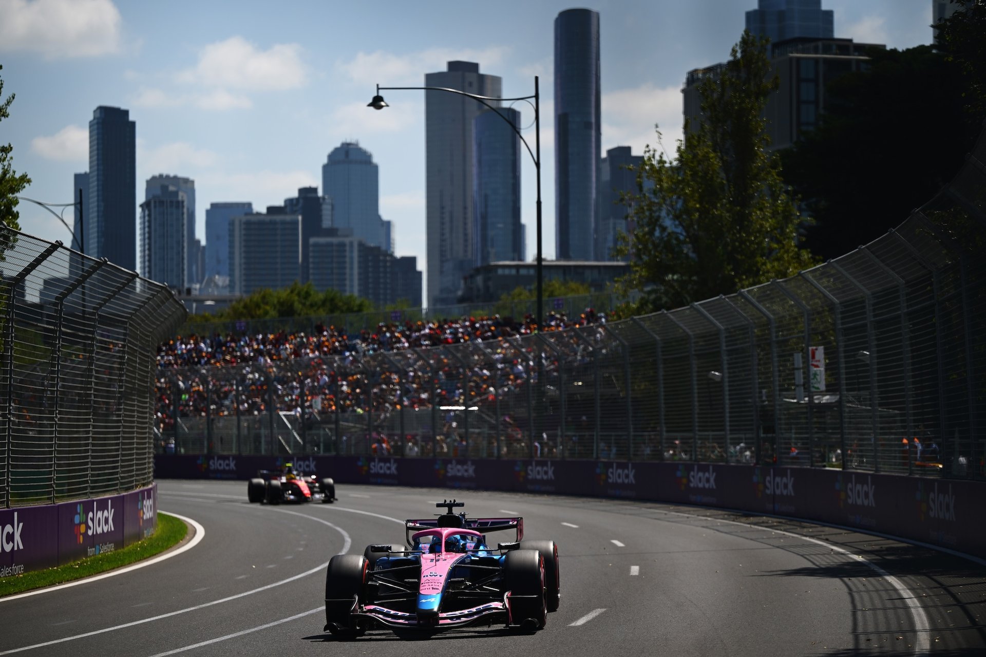 Melbourne, Australia - March 06: Pierre Gasly Of France Driving The (10) Alpine F1 A526 Mercedes Leads Lewis Hamilton Of Great Britain Driving The (44) Scuderia Ferrari Sf-26 On Track During Practice Ahead Of The F1 Grand Prix Of Australia At Albert Park Grand Prix Circuit On March 06, 2026 In Melbourne, Australia. (Photo By Quinn Rooney/Getty Images)