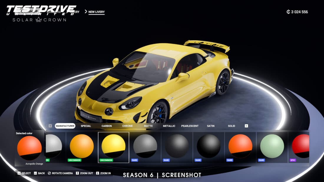 Alpine A110 R Ultime Test Drive Unlimited Solar Crown 2026