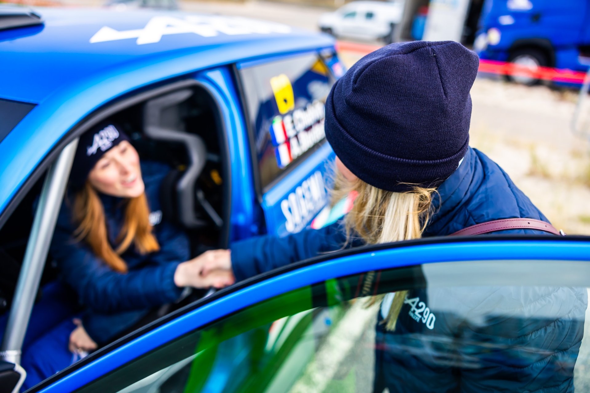 Alpine A290 Rally Trophy: Melvin Rabilloud Strikes Early At Le Touquet 12 Chalvin Emma, Borderie Amandine, Alpine A290, Zorlu Nazan, Ciplak Ozhan, Alpine A290, Portrait During The Rallye Le Touquet Pas-De-Calais 2026, 1St Round Of The Championnat De France Des Rallyes 2026, From March 27 To 28 In Le Touquet, France - Photo Bastien Roux / Dppi