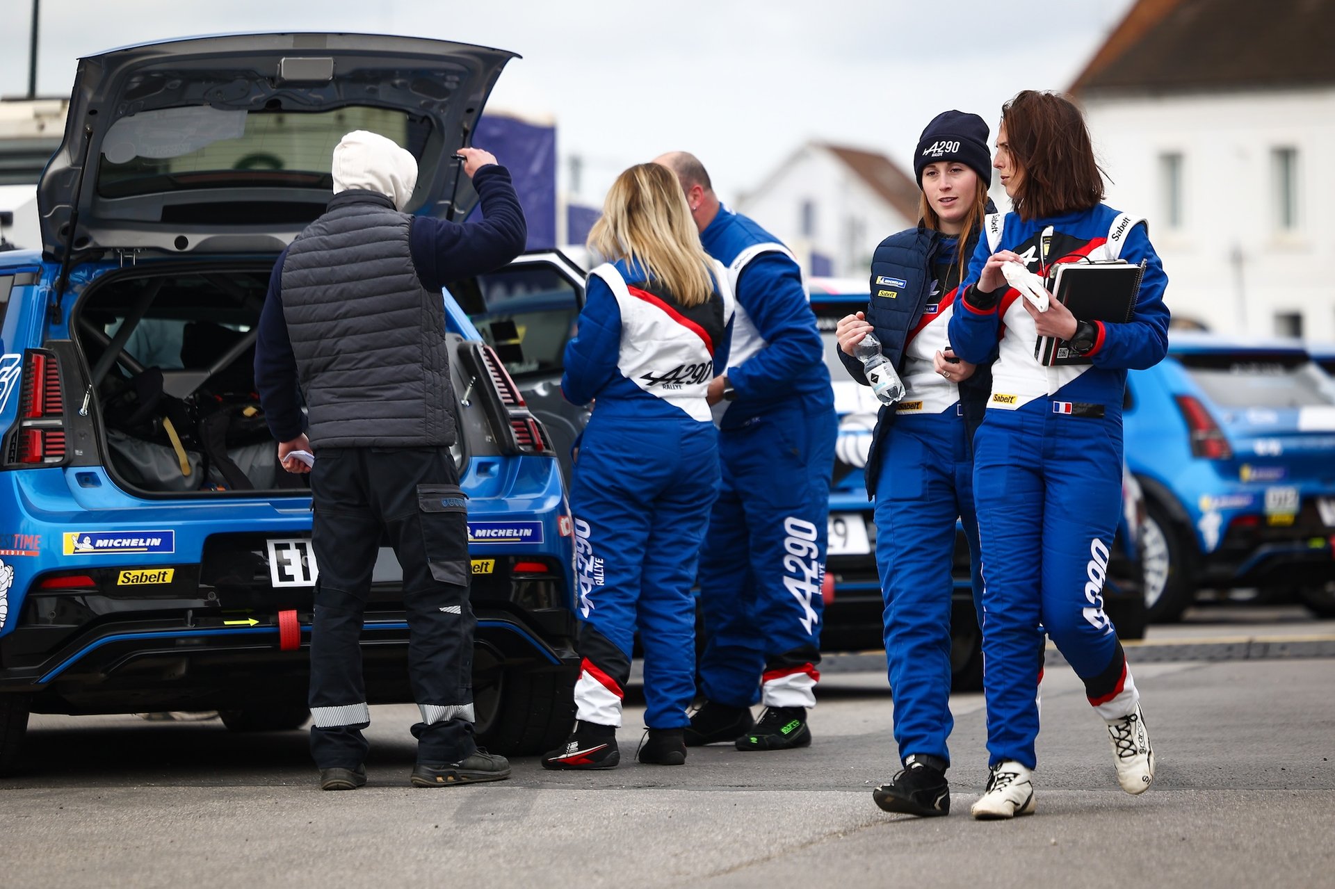 Alpine A290 Rally Trophy: Melvin Rabilloud Strikes Early At Le Touquet 20 Trophée Alpine A290 Rallye, Parc De Recharge During The Rallye Le Touquet Pas-De-Calais 2026, 1St Round Of The Championnat De France Des Rallyes 2026, From March 27 To 28 In Le Touquet, France - Photo André Ferreira / Dppi