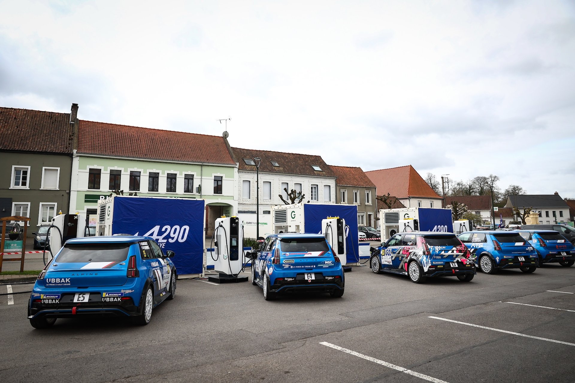 Alpine A290 Rally Trophy: Melvin Rabilloud Strikes Early At Le Touquet 21 Trophée Alpine A290 Rallye, Parc De Recharge During The Rallye Le Touquet Pas-De-Calais 2026, 1St Round Of The Championnat De France Des Rallyes 2026, From March 27 To 28 In Le Touquet, France - Photo André Ferreira / Dppi