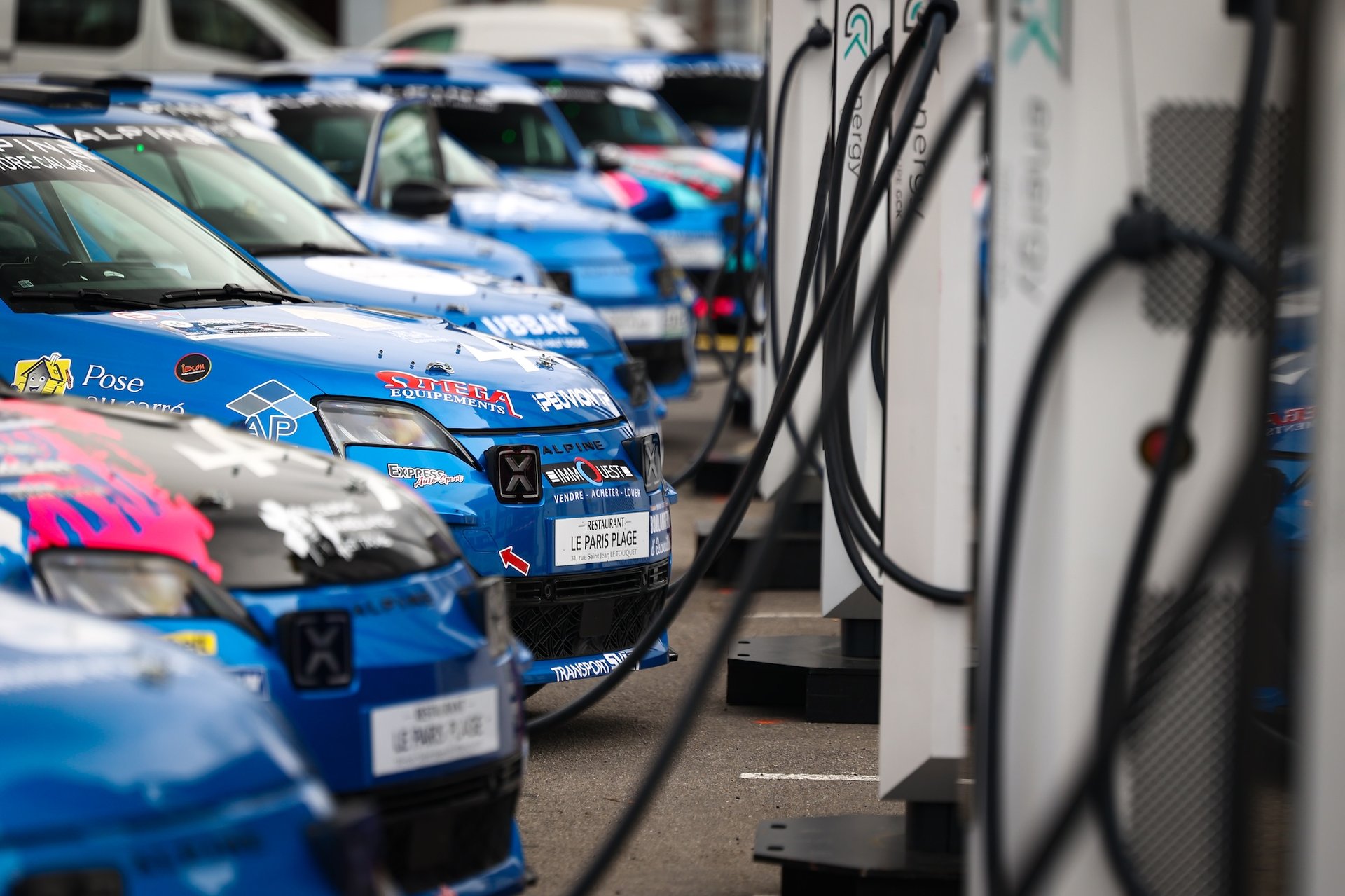 Alpine A290 Rally Trophy: Melvin Rabilloud Strikes Early At Le Touquet 22 Trophée Alpine A290 Rallye, Parc De Recharge During The Rallye Le Touquet Pas-De-Calais 2026, 1St Round Of The Championnat De France Des Rallyes 2026, From March 27 To 28 In Le Touquet, France - Photo André Ferreira / Dppi