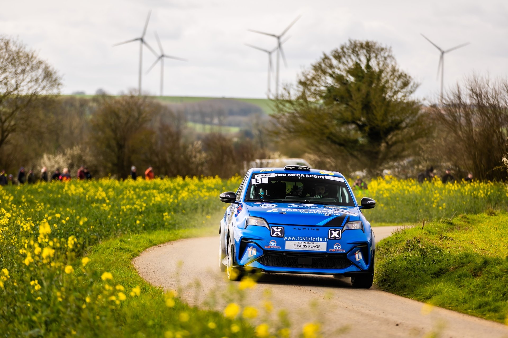 Alpine A290 Rally Trophy: Melvin Rabilloud Strikes Early At Le Touquet 26 E1 Rabilloud Melvin, Mahinc Enzo, Alpine A290, Action During The Rallye Le Touquet Pas-De-Calais 2026, 1St Round Of The Championnat De France Des Rallyes 2026, From March 27 To 28 In Le Touquet, France - Photo Bastien Roux / Dppi
