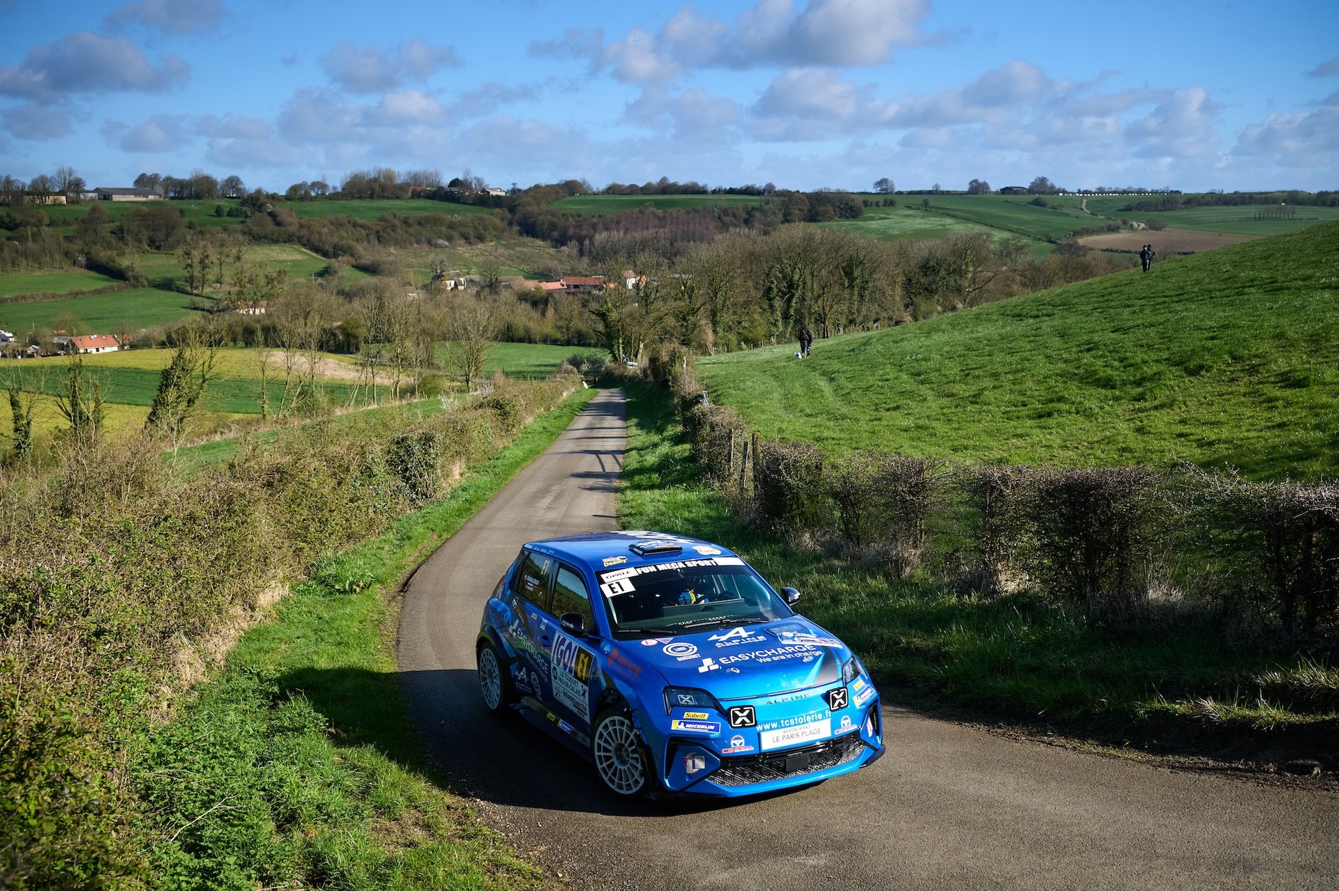 Alpine A290 Rally Trophy: Melvin Rabilloud Strikes Early At Le Touquet 28 E1 Rabilloud Melvin, Mahinc Enzo, Alpine A290, Action During The Rallye Le Touquet Pas-De-Calais 2026, 1St Round Of The Championnat De France Des Rallyes 2026, From March 27 To 28 In Le Touquet, France - Photo Romain Thuillier / Dppi