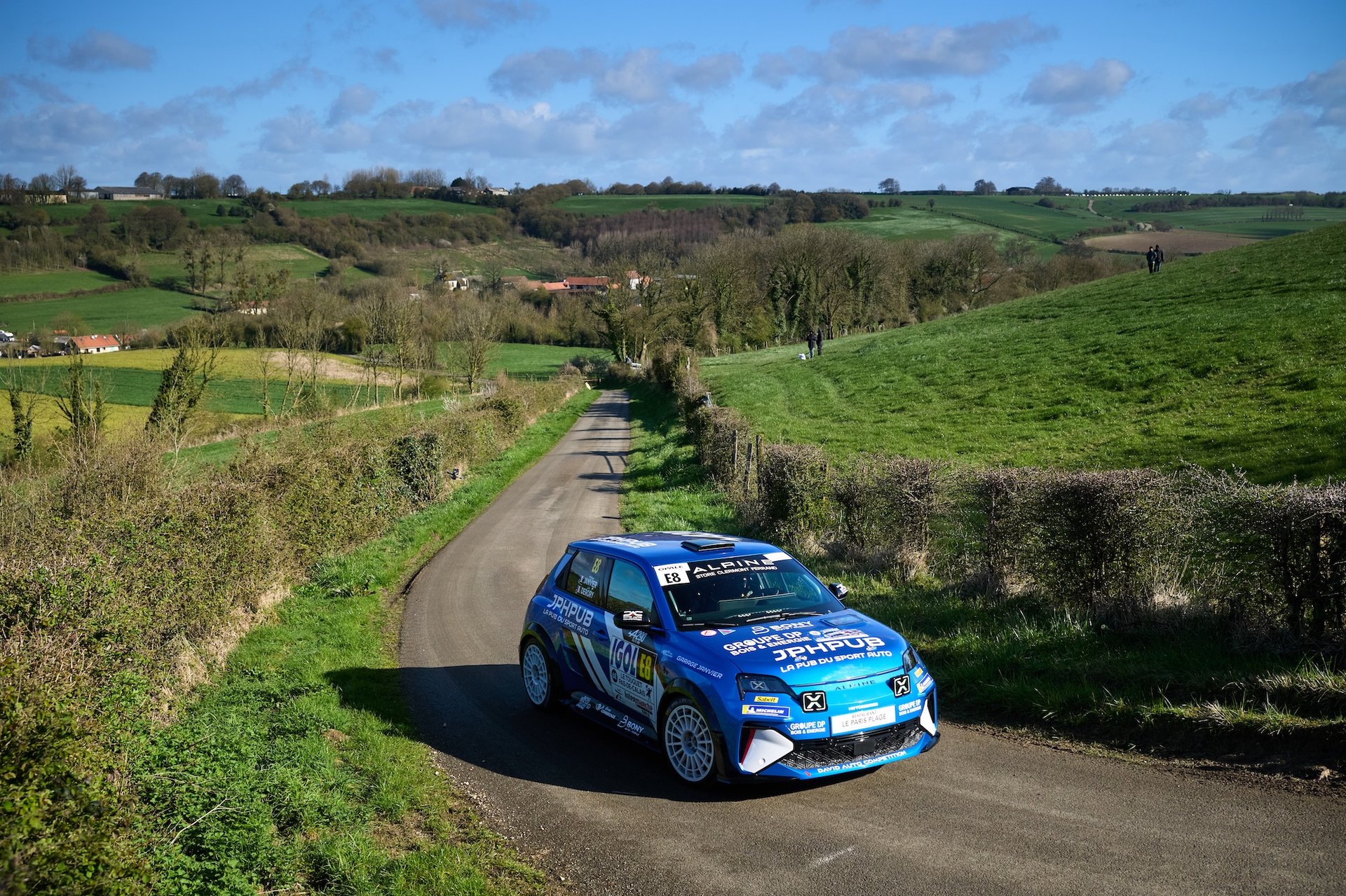 Alpine A290 Rally Trophy: Melvin Rabilloud Strikes Early At Le Touquet 29 E8 Janvier Philippe, Derory Julie, Alpine A290, Action During The Rallye Le Touquet Pas-De-Calais 2026, 1St Round Of The Championnat De France Des Rallyes 2026, From March 27 To 28 In Le Touquet, France - Photo Romain Thuillier / Dppi