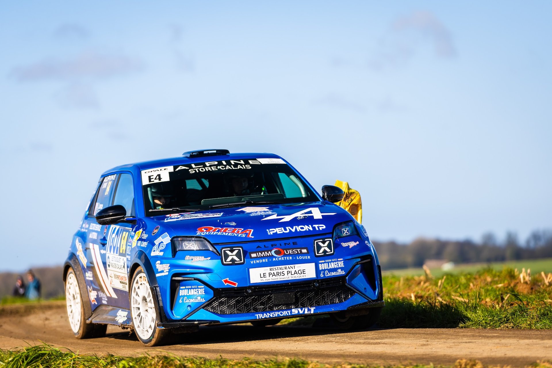 Alpine A290 Rally Trophy: Melvin Rabilloud Strikes Early At Le Touquet 6 E4 Lance Marc, Lance Freddy, Alpine A290, Action During The Rallye Le Touquet Pas-De-Calais 2026, 1St Round Of The Championnat De France Des Rallyes 2026, From March 27 To 28 In Le Touquet, France - Photo Bastien Roux / Dppi