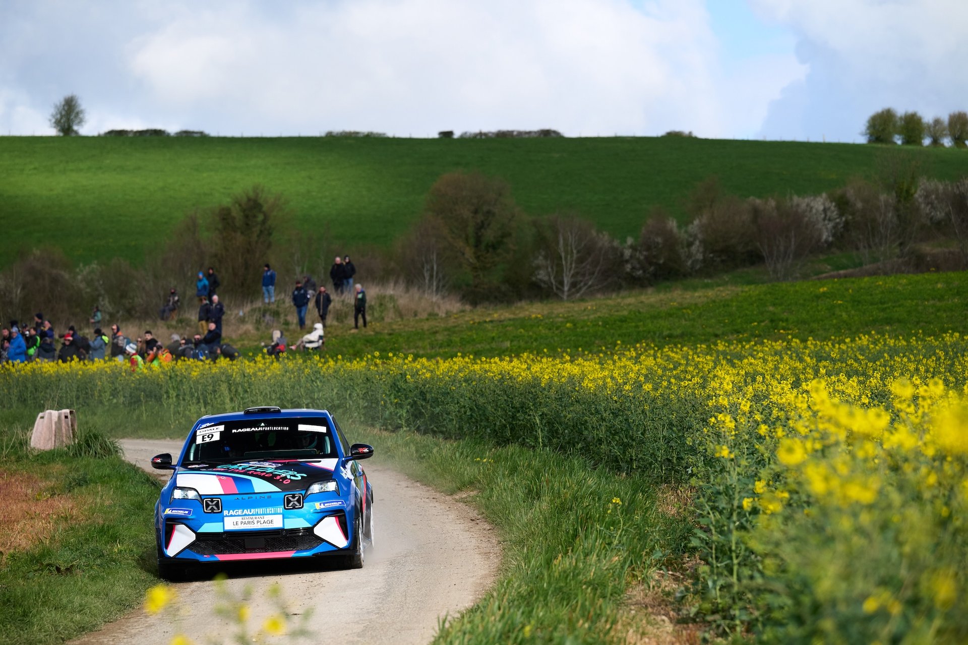 Alpine A290 Rally Trophy: Melvin Rabilloud Strikes Early At Le Touquet 9 E9 Chalvin Emma, Borderie Amandine, Alpine A290, Action During The Rallye Le Touquet Pas-De-Calais 2026, 1St Round Of The Championnat De France Des Rallyes 2026, From March 27 To 28 In Le Touquet, France - Photo Romain Thuillier / Dppi