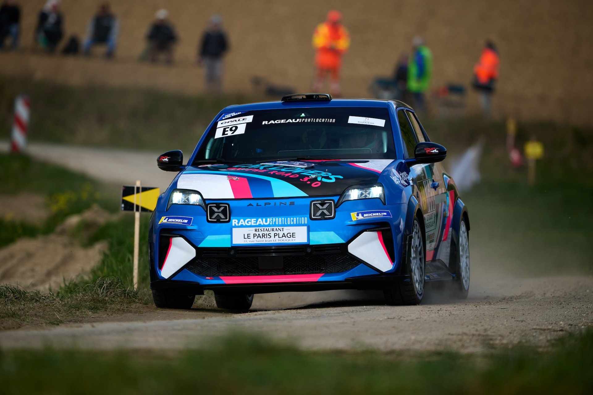 Alpine A290 Rally Trophy: Melvin Rabilloud Strikes Early At Le Touquet 10 E9 Chalvin Emma, Borderie Amandine, Alpine A290, Action During The Rallye Le Touquet Pas-De-Calais 2026, 1St Round Of The Championnat De France Des Rallyes 2026, From March 27 To 28 In Le Touquet, France - Photo Romain Thuillier / Dppi