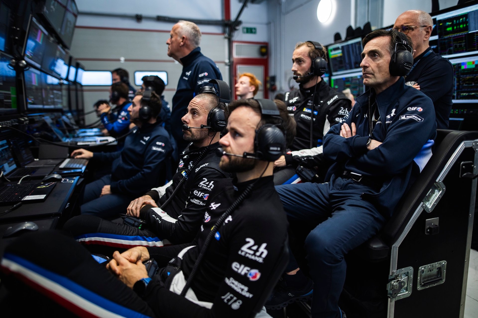 6 Heures D’imola 2026 Wec – Alpine A424 : La Maturité Au Bout De L’effort, Aux Portes Du Podium 20 Plasse Axel (Fra) Team Principal Of Alpine Endurance Team, Makowiecki Frédéric (Fra), Alpine Endurance Team, Alpine A424 #36, Hypercar, Gounon Jules (Fra), Alpine Endurance Team, Alpine A424 #36, Hypercar, Habsburg Ferdinand (Aut), Alpine Endurance Team, Alpine A424 #35, Hypercar, Portrait During The 6 Hours Of Imola 2026, 1St Round Of 2026 Fia World Endurance Championship, From April 16 To 19, 2026 On The Autodromo Enzo E Dino Ferrari In Imola, Italy - Photo Thomas Fenetre / Dppi