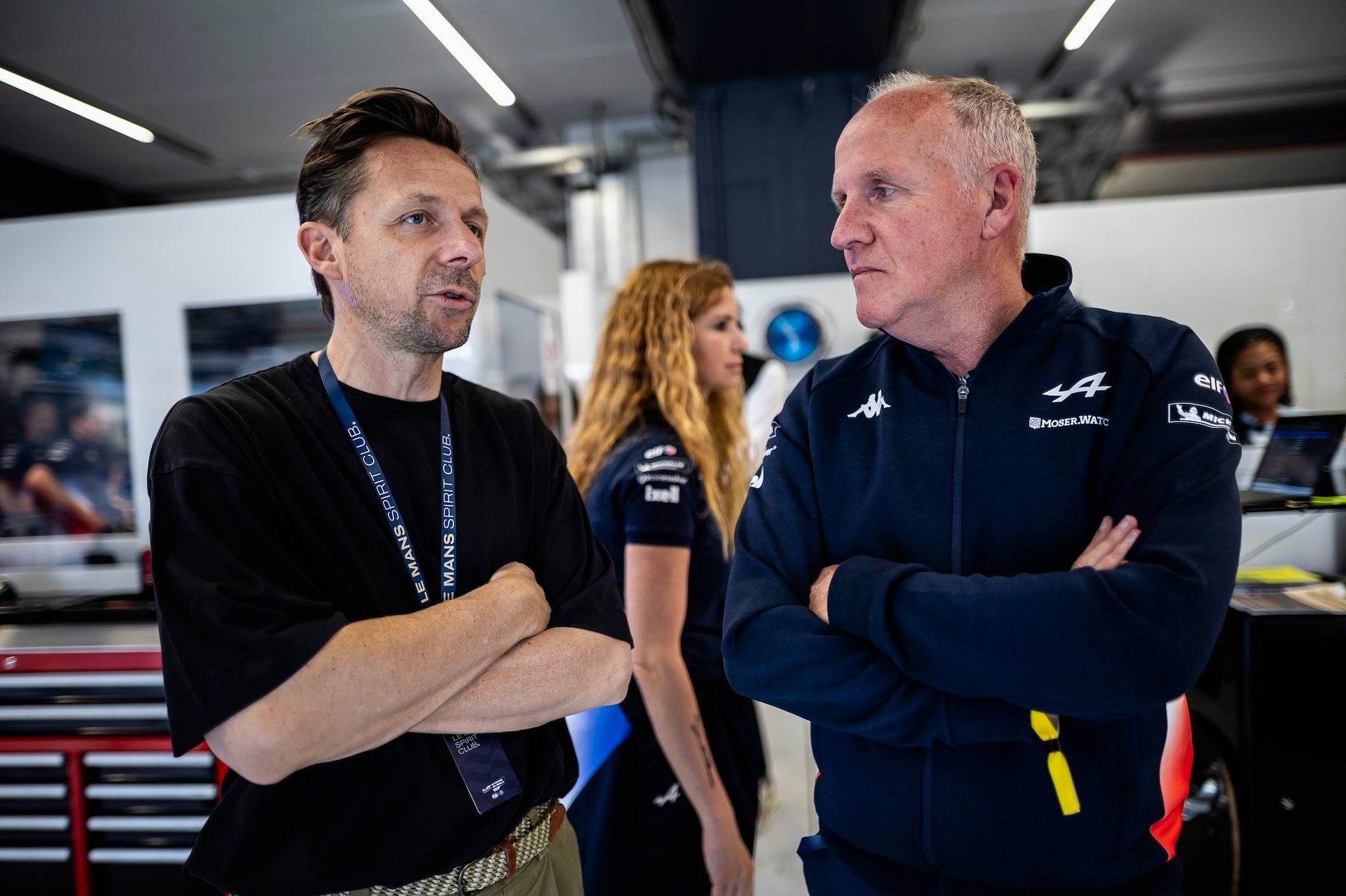 Alpine A424 Après 2026 : Quelles Options Pour Survivre À La Fin Du Programme Hypercar Usine ? 11 Solveig Martin, French Dj, Sinault Philippe (Fra), Team Principal And Owner Of Signatech Racing, Portrait During The 6 Hours Of Imola 2026, 1St Round Of 2026 Fia World Endurance Championship, From April 16 To 19, 2026 On The Autodromo Enzo E Dino Ferrari In Imola, Italy - Photo Thomas Fenetre / Dppi