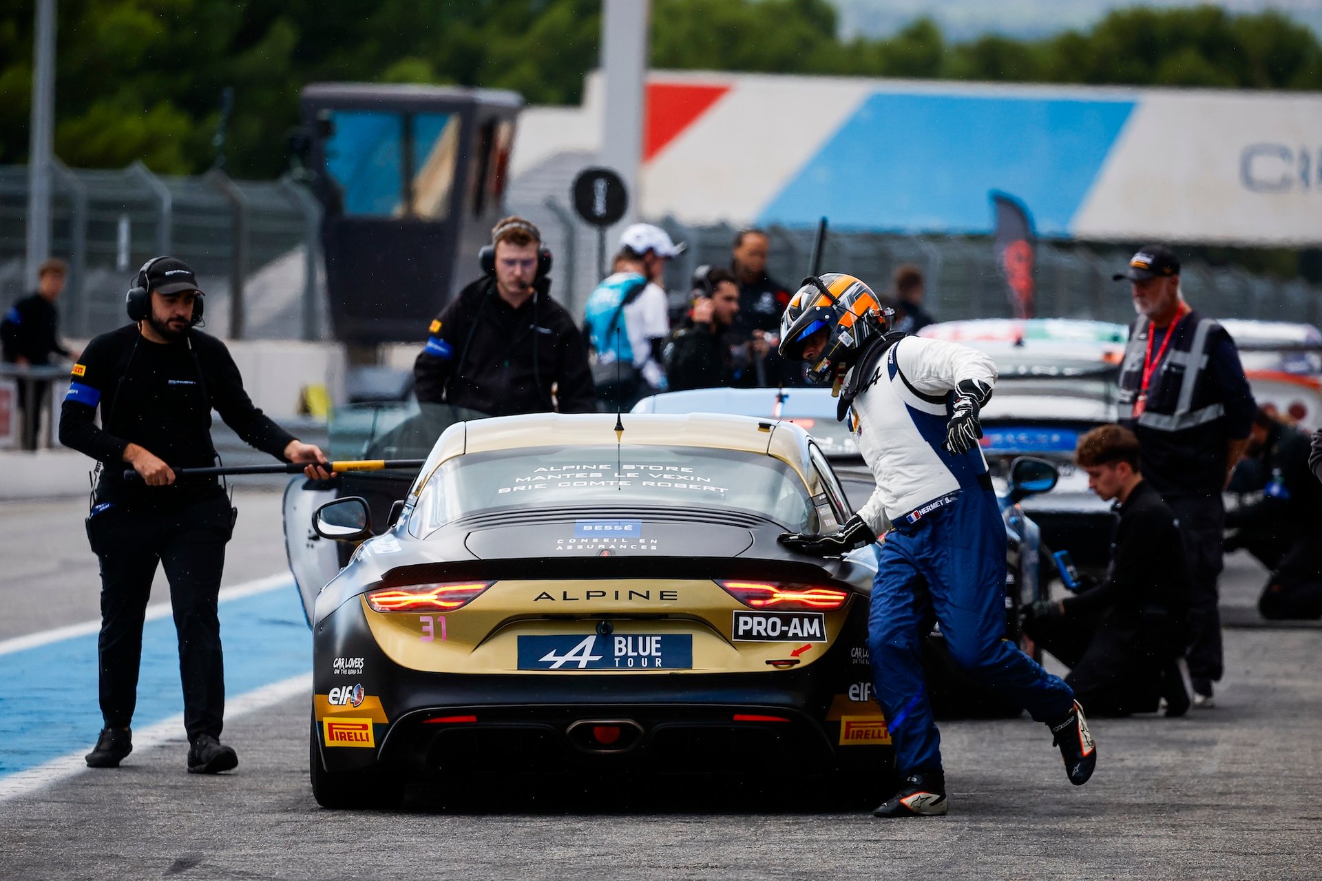 Alpine Sacrée En Ffsa Gt 2026 : L’a110 Gt4+ Au Sommet, Chazel Fait Le Plein En Cup 6 31 Kieffer Lenny (Lux), Neveu Julien , Schumacher Gp, Alpine A110 Cup, Action During The 5Th Round Of The Championnat De France Ffsa Gt 2026, From October 9 To 11, 2026 On The Circuit Paul Ricard, In Le Castellet, France - Photo Gregory Lenormand / Dppi