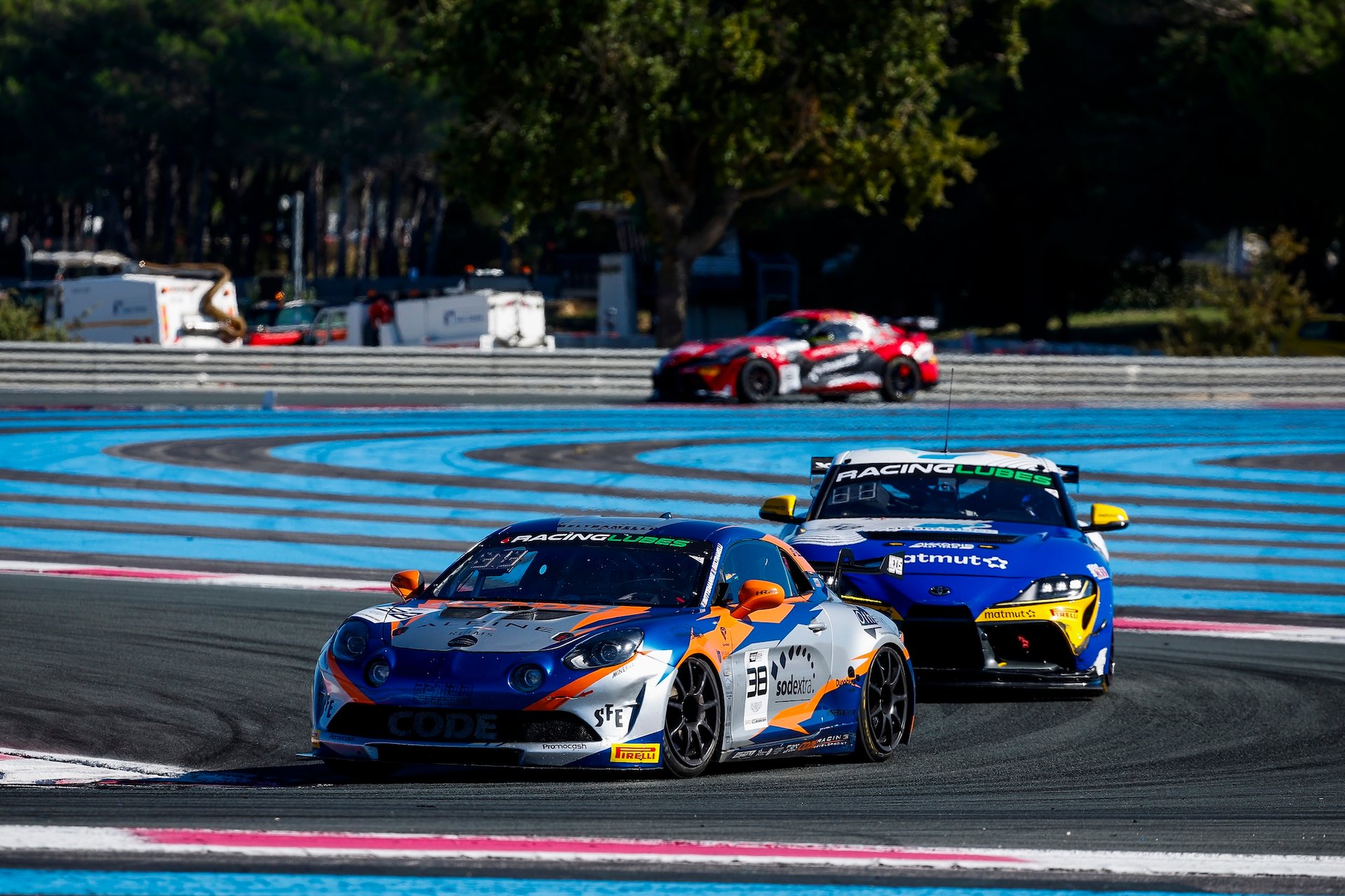 Alpine Sacrée En Ffsa Gt 2026 : L’a110 Gt4+ Au Sommet, Chazel Fait Le Plein En Cup 5 38 Beltramelli Viny (Fra), Duffieux Fabian (Bel), Code Racing Development,Alpine A110 Gt4 Evo, Action During The 5Th Round Of The Championnat De France Ffsa Gt 2026, From October 9 To 11, 2026 On The Circuit Paul Ricard, In Le Castellet, France - Photo Gregory Lenormand / Dppi